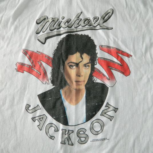 Vintage MICHAEL JACKSON 1987 BAD T-Shirt 80s