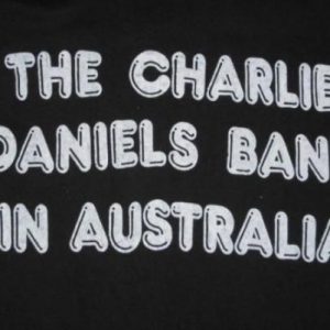vintage THE CHARLIE DANIELS BAND 70s AUSTRALIA TOUR T-Shirt