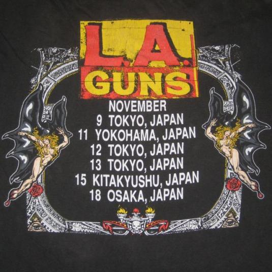 vintage LA GUNS JAPAN TOUR T-Shirt Hollywood Vampires l.a | Defunkd