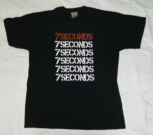 Vintage 7 SECONDS T-Shirt tour