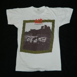Vintage U2 1984 TOUR T-Shirt THE UNFORGETTABLE FIRE S 80s