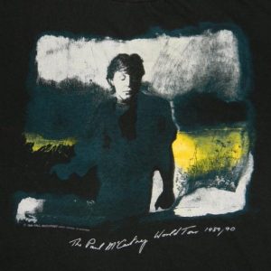 Vintage PAUL MCCARTNEY 1989 TOUR T-Shirt 80s
