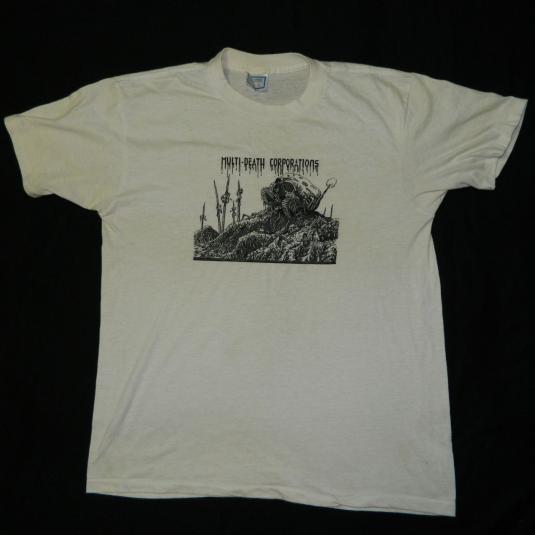 Vintage MDC 1983 MULTI-DEATH CORPORATIONS T-Shirt Tour 80s