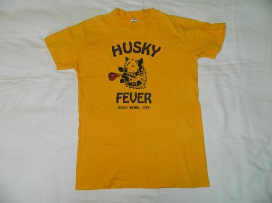 Vintage U OF W HUSKIES 1978 ROSE BOWL T-Shirt WASHINGTON 70S