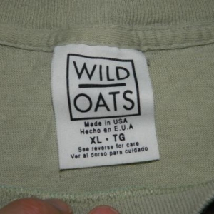 Vintage Wild Oats T-Shirt Tags | Brand – Defunkd