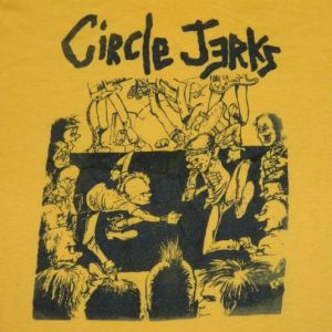 Vintage CIRCLE JERKS 80s Concert T-Shirt tour BAD OTIS LINK