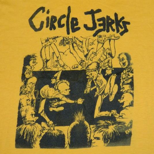 Vintage CIRCLE JERKS 80s Concert T-Shirt tour BAD OTIS LINK