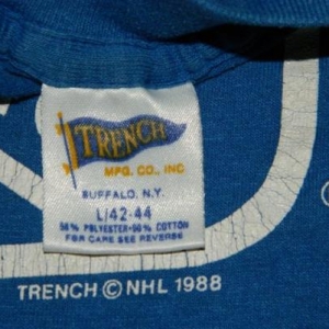 vintage 1988 NEW YORK RANGERS T-Shirt NHL 80s hockey