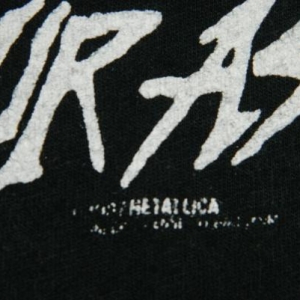 Vintage METALLICA 80S MUYA JERSEY T-Shirt METAL UP YOUR ASS