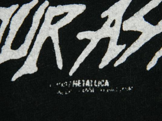Vintage METALLICA 80S MUYA JERSEY T-Shirt METAL UP YOUR ASS | Defunkd