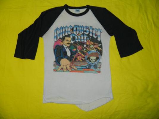 Vintage BLUE OYSTER CULT 1980 TOUR JERSEY T-shirt boc 80s