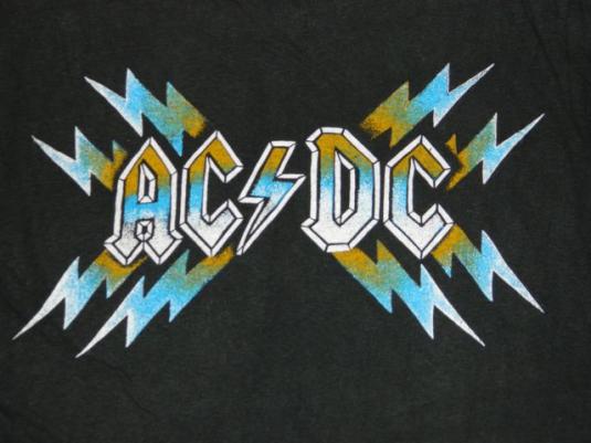 vintage AC/DC 1979 HIGHWAY TO HELL CONCERT T-Shirt tour 70s | Defunkd