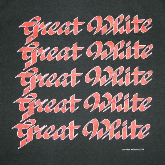 Vintage GREAT WHITE 1987 TOUR T-Shirt concert | Defunkd