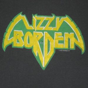 vintage LIZZY BORDEN 1987 WORLD TOUR T-Shirt 80s concert