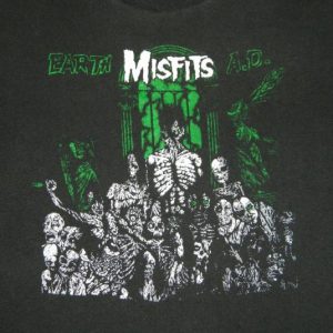 Vintage MISFITS 80s EARTH A.D. T-Shirt punk Danzig XL