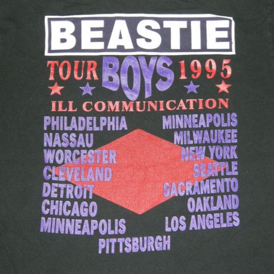 Vintage RARE BEASTIE BOYS ILL COMMUNICATION TOUR T-Shirt 90s