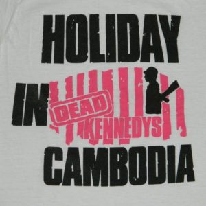 Vintage DEAD KENNEDYS 80s Holiday In Cambodia T-Shirt punk