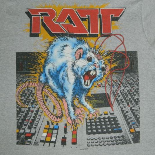 Vintage RATT 1984 RATT N ROLL TOUR T-Shirt 80s concert tee