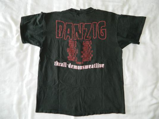 Vintage DANZIG THRALL-DEMONSWEATLIVE TOUR T-SHIRT 1992