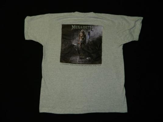 Vintage MEGADETH COUNTDOWN TO EXTINCTION T-Shirt XL