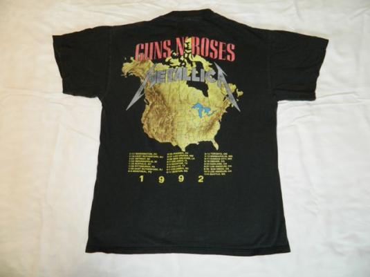 Vintage Metallica n Guns N Roses 1992 Tour T-shirt | Defunkd