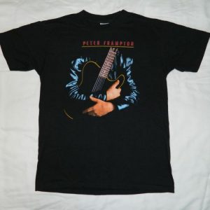 Vintage PETER FRAMPTON 1986 PREMONITION TOUR XL T-Shirt 80s