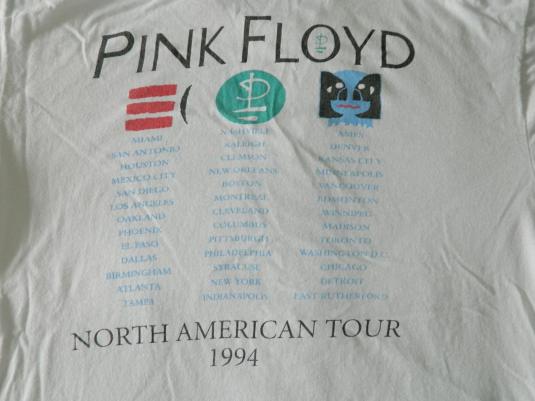 Vintage PINK FLOYD 1994 NORTH AMERICAN TOUR T-SHIRT
