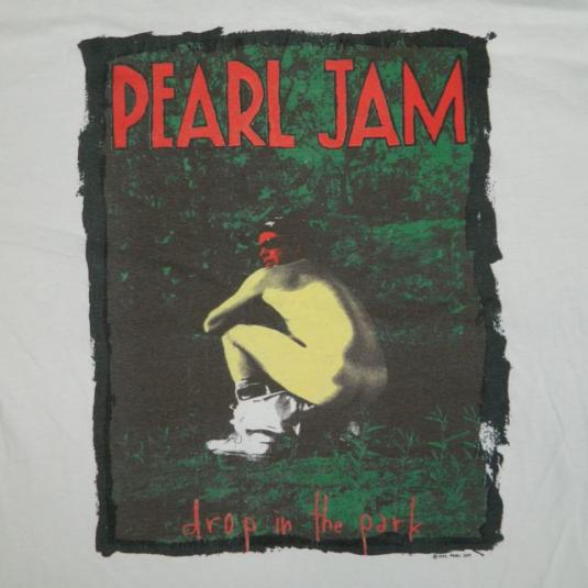 Vintage PEARL JAM DROP IN THE PARK CONCERT T-Shirt grunge xl