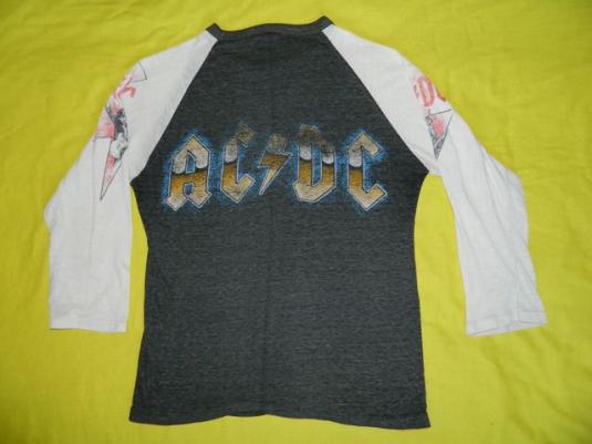 Vintage AC/DC 1986 Tour Jersey T-Shirt Who Made Who concert