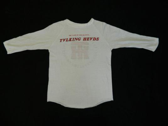 Vintage TALKING HEADS 1983 TOUR JERSEY t-shirt 80s