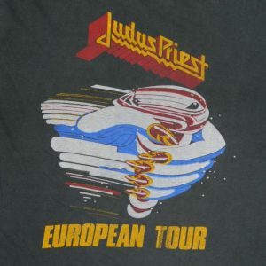 Vintage JUDAS PRIEST FUEL FOR LIFE 80s EUROPEAN TOUR T-Shirt