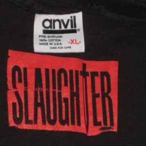 vintage SLAUGHTER 1992 WILD LIFE PROMO T-Shirt L/S 90s