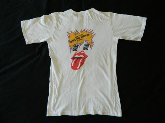 Vintage The ROLLING STONES 1982 ITALY GILERA Tour T-Shirt