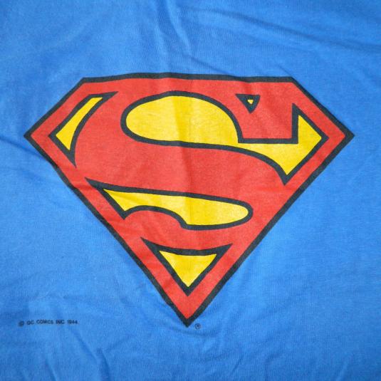 Vintage SUPERMAN L 80S T-SHIRT GRAPHITTI DC COMICS