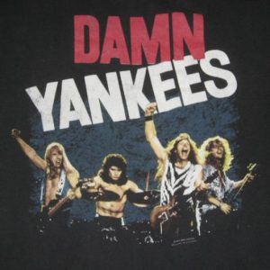 vintage DAMN YANKEES 1990 YANKED TOUR T-Shirt Ted Nugent