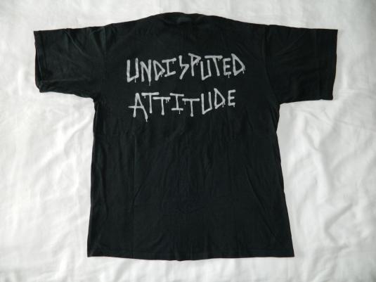 Vintage SLAYER UNDISPUTED ATTITUDE 1996 PROMO T-Shirt 90s