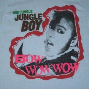 vintage BOW WOW WOW 1981 PROMO T-Shirt 80s tour i want candy