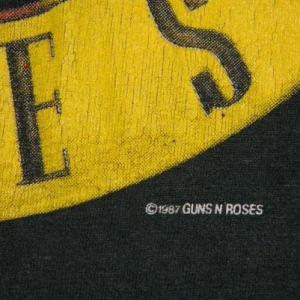 Vintage GUNS N ROSES WAS HERE 1987 APPETITE T-Shirt 80s