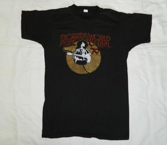 Vintage AEROSMITH TED NUGENT 1979 FESTIVAL TOUR T-Shirt rock