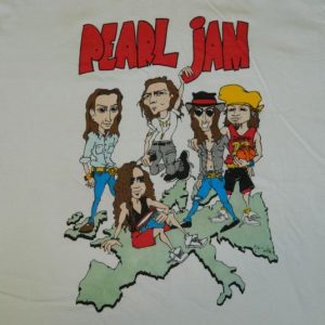 Vintage PEARL JAM 1992 WORLD JAM TOUR T-Shirt XL grunge