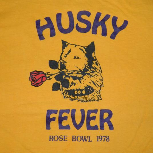 Vintage U OF W HUSKIES 1978 ROSE BOWL T-Shirt WASHINGTON 70S