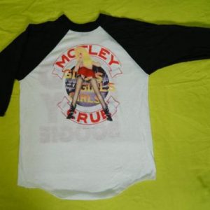 Vintage DEAD STOCK XL MOTLEY CRUE 1987 TOUR JERSEY T-Shirt