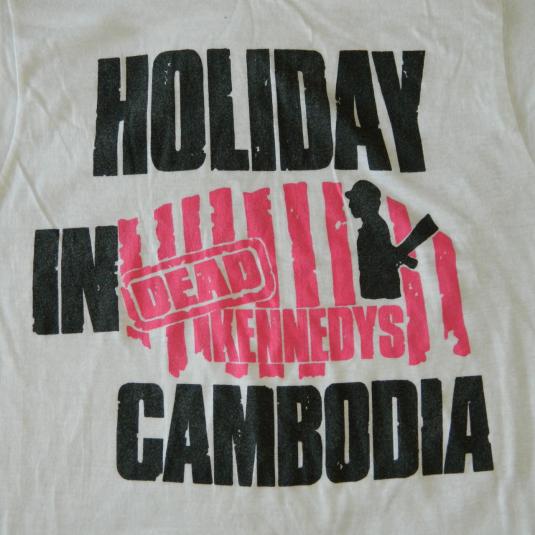Vintage DEAD KENNEDYS 80S HOLIDAY IN CAMBODIA T-SHIRT