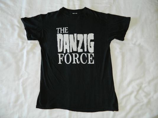 Vintage THE DANZIG FORCE FAN CLUB 1988 T-SHIRT 80S