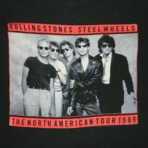Vintage ROLLING STONES 1989 Steel Wheels Tour T-Shirt