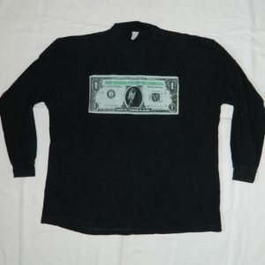 Vintage NIRVANA 1991 NEVERMIND DOLLAR BILL T-Shirt grunge