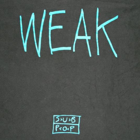 Vintage SEAWEED WEAK T-SHIRT 90S SUB POP RECORDS GRUNGE | Defunkd