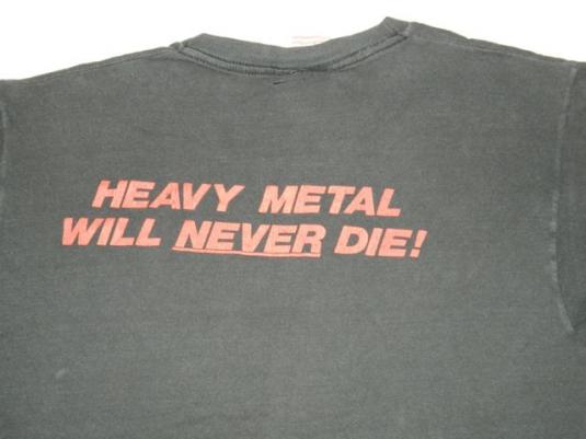 Vintage METAL BLADE RECORDS T-Shirt 80s OG LOGO Metallica