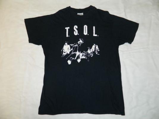 Vintage TSOL 80s Original T-Shirt XL t.s.o.l. Punk