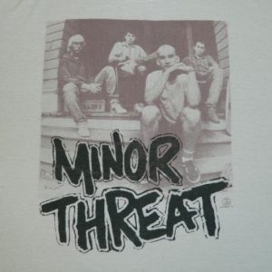 Vintage MINOR THREAT ZED RECORDS 80S T-Shirt